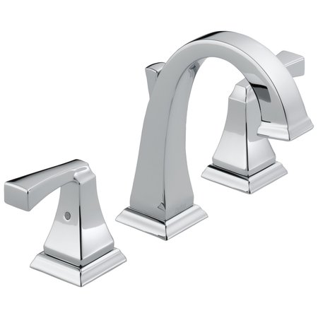 Delta Dryden Two Handle Widespread Bathroom Faucet 3551-MPU-DST